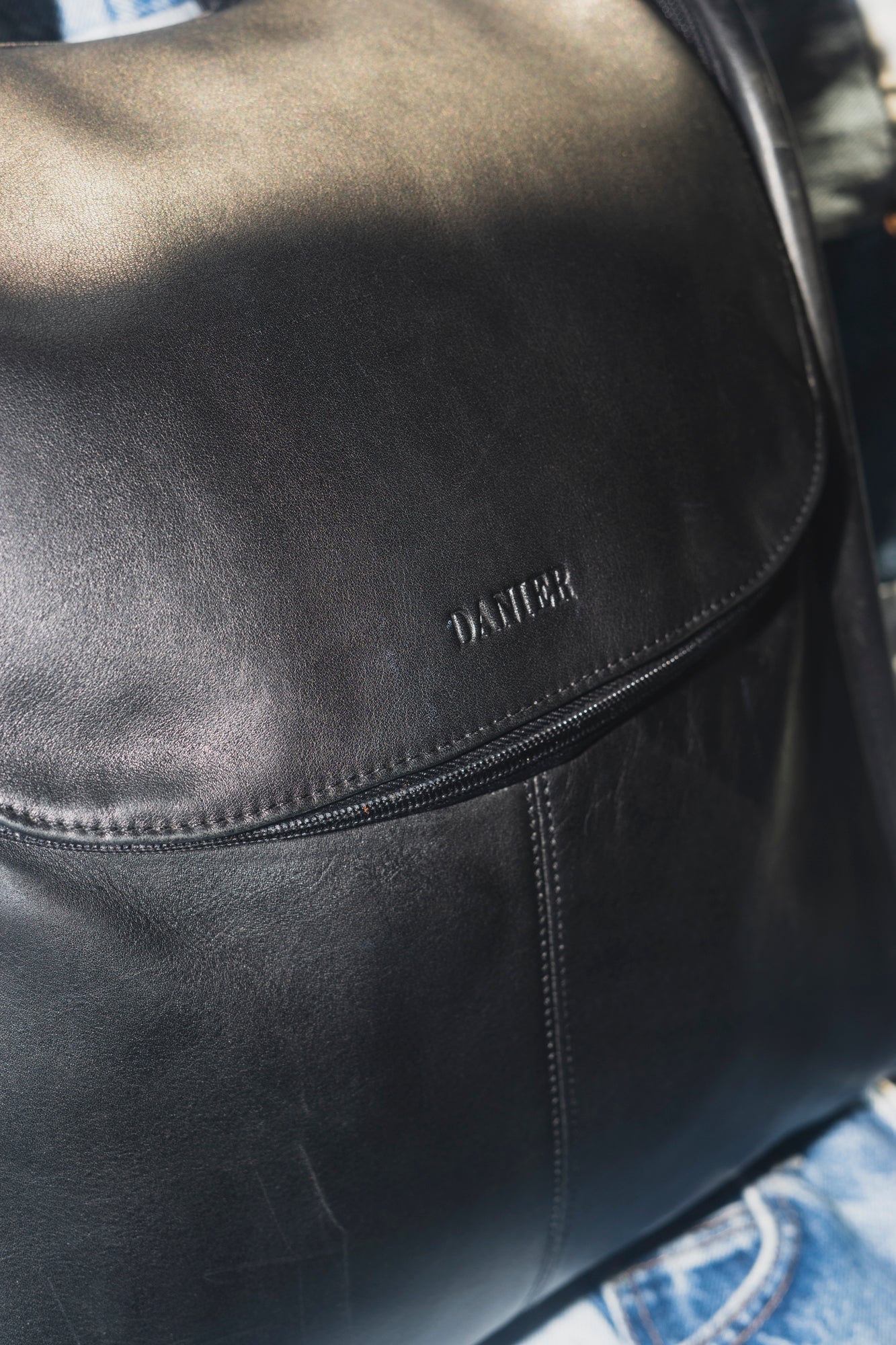 Danier Black Leather Backpack