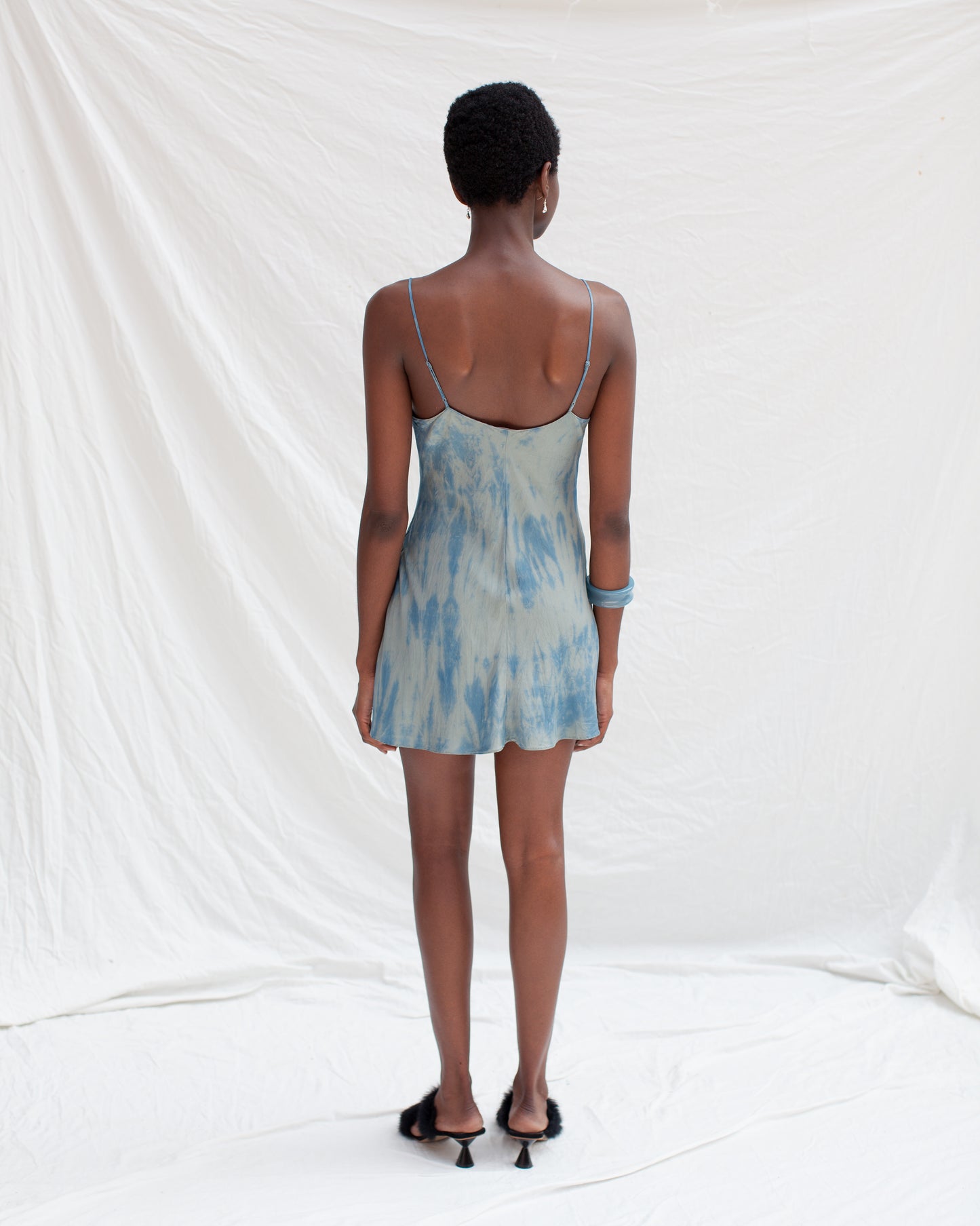 Shades of Blue Mini Slip Dress