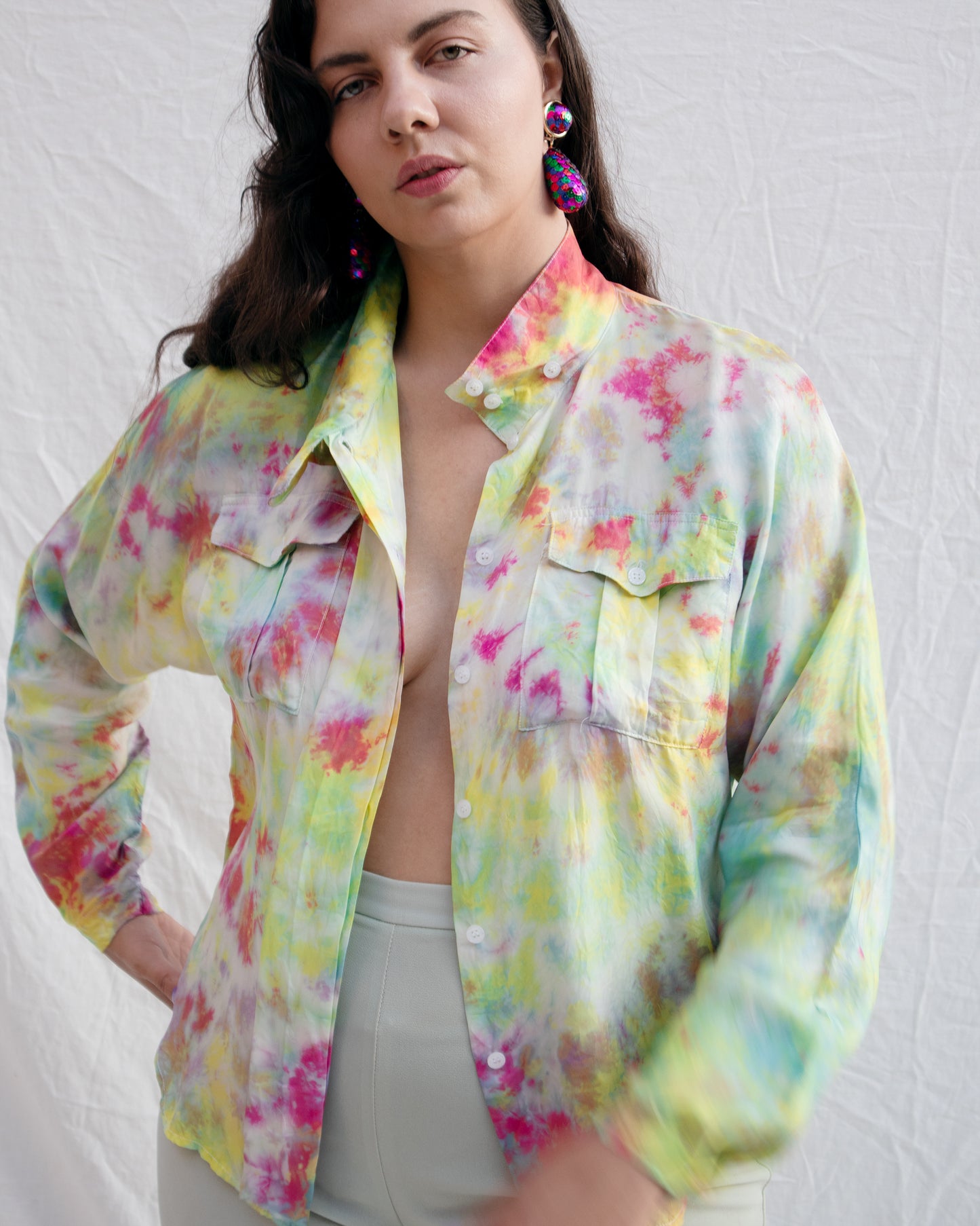 80s Button Up Blouse