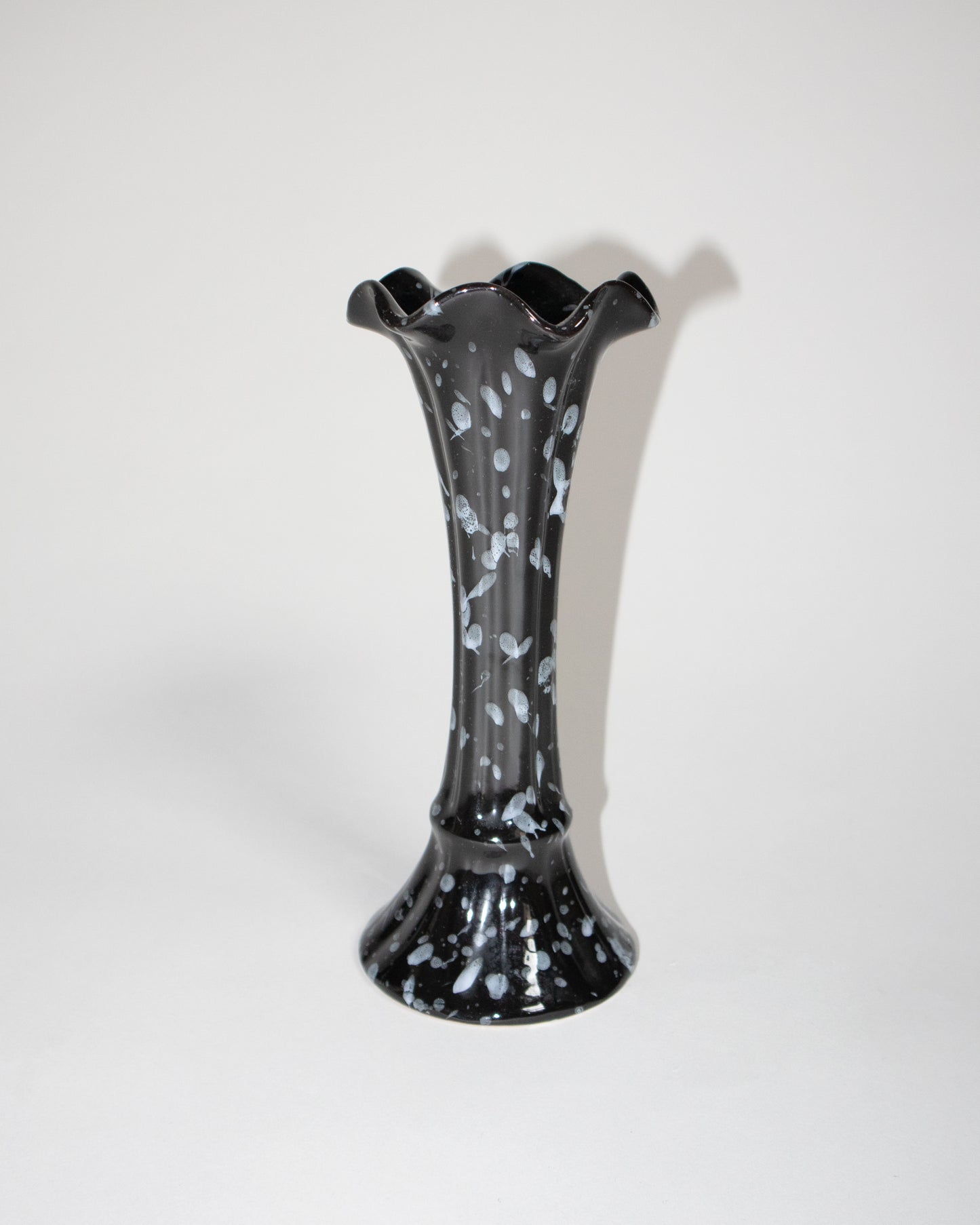 Black Painted Ceramic Vase