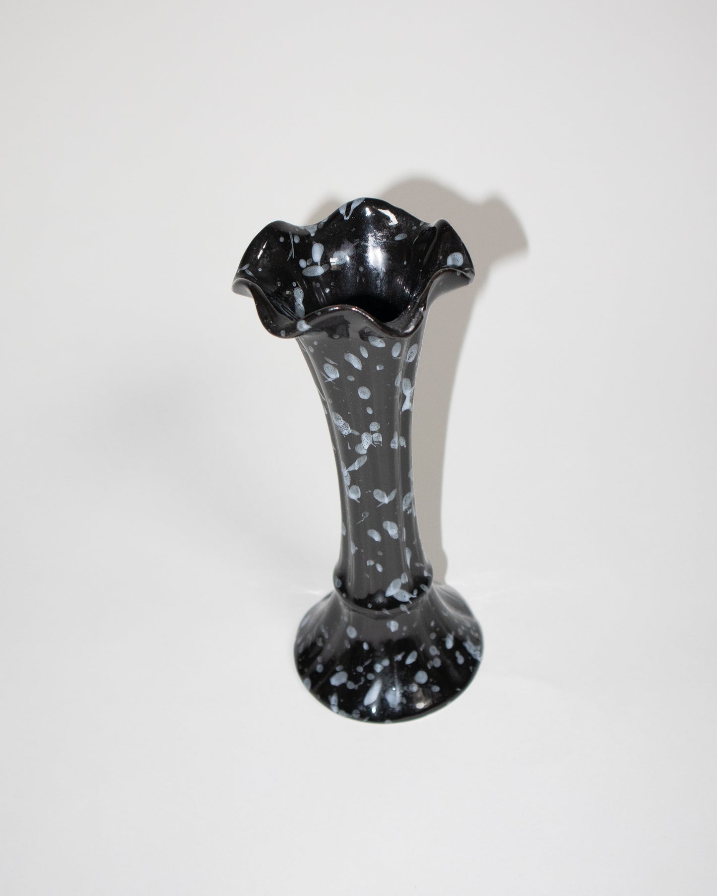 Black Painted Ceramic Vase
